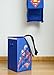 Modern Littles Superman Closet Hanging Organizer – 2 Storage Compartments, 1 Removable Laundry Bin – 10.5 Inches x 10.5 Inches x 52.5 Inches – Blue