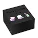 ZCZN Black Sticky Notes,3 x 3 in,100 Sheets/Pad,4 Pads/Pack
