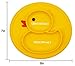 Qshare Toddler Plate, Portable Baby Plates for Toddlers and Kids, BPA-Free Strong Suction Plates for Toddlers, Dishwasher & Microwave Safe Silicone Placemat 9x6x1.4 inch