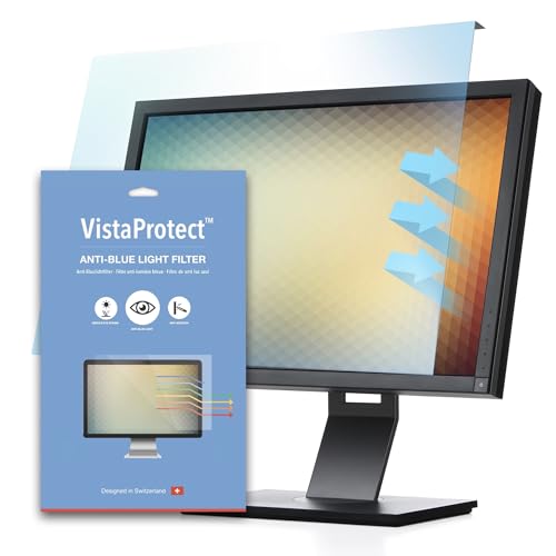 VistaProtect Premium Blue Light Filter for Computer Monitor and PC Screen, Removable (23" - 24")