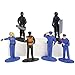 U.S. Toy Police Figures, Blue/Black, 2.5