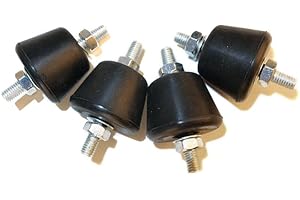 Jinlanonly M8 Anti-Vibration Mounting Pads,Damping Silenblocks with Nuts and Washers ,Anti-Vibration Isolator Mounts for Mini Split Heat/Water Pumps, Air Compressors,AC Condensers