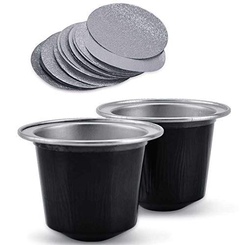 L.BAN 50Sets Nachfüllbare Kaffeekapseln Tasse Einweg-Kaffeekapseln Verpackung Cafe Supplies for Black – Bild 3