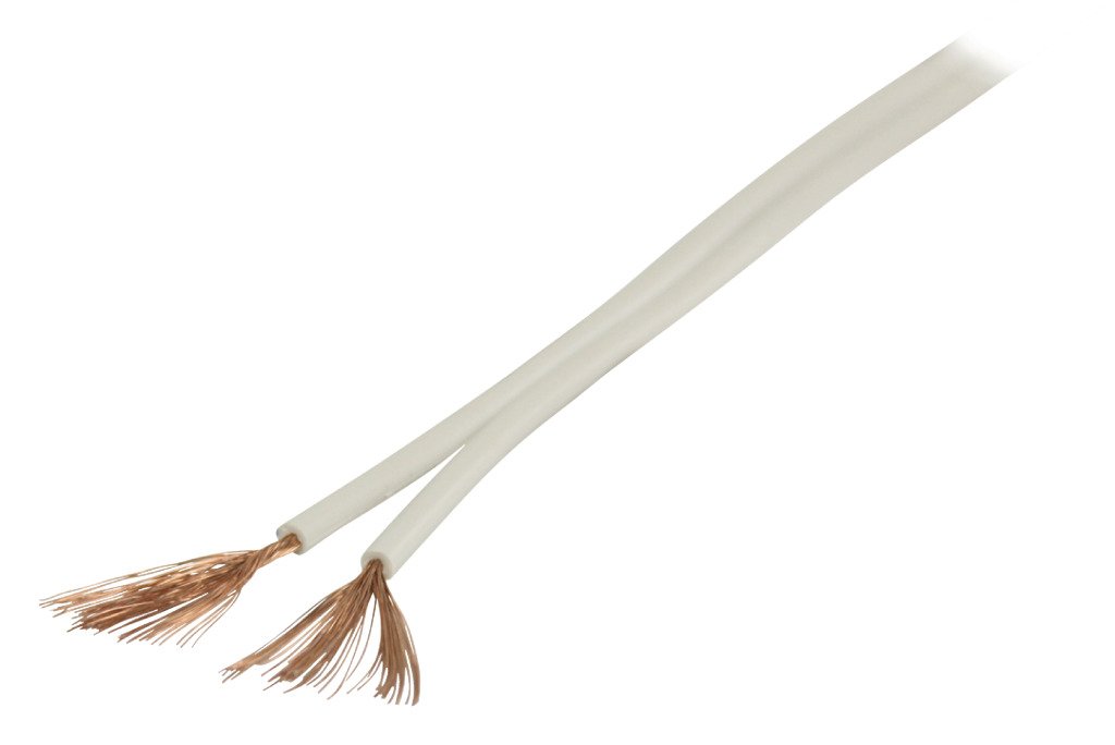 Valueline VLAR26510W100 100m Loudspeaker Cable - White