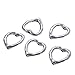YC 50pcs 14x14mm Antique Silver Heart Beads Loose Metal Beads Craft DIY Jewelry Making Findings Charms Pendants