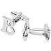 BodyJ4You Cufflink Letter B Initial Alphabet Letter-B Classic Style