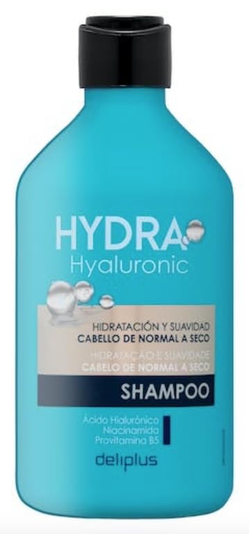 Hydra Hyaluronic Shampoo 400 ml. normal to dry hair with Hyaluronic Acid, Niacinamide and Provitamin B5. Deliplus