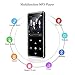 Bluetooth 4.0 MP3 Player,Valoin 16G 2.4 Inch HD Screen Touch Button Digital MP3 Player Lossless HiFi Sound Audio Music Player with FM Radio,Up to 50 Hours Playback (Black)