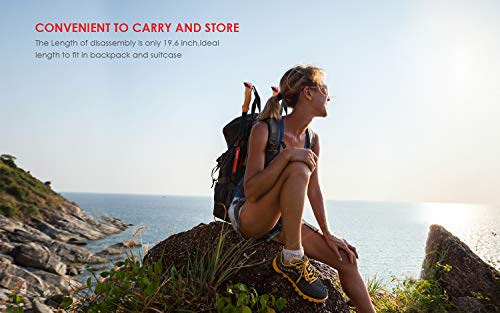 image for ieGeek Trekking Poles - Adjustable Hiking or Walking Sticks for Men an