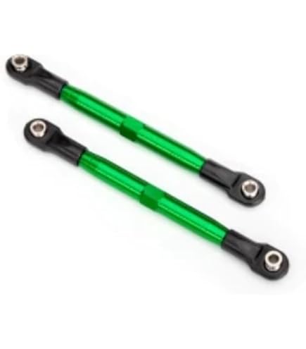 Amazon.com: Traxxas Rustler 4x4 87mm Red Aluminum Toe Links : Toys