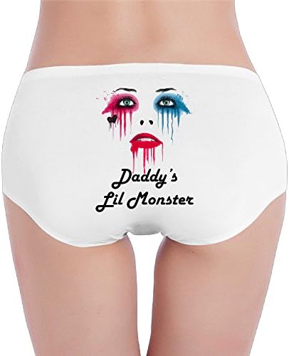 Loreis Harley Quinn - Daddy's Lil Monster Panty Panties Thongs XL White