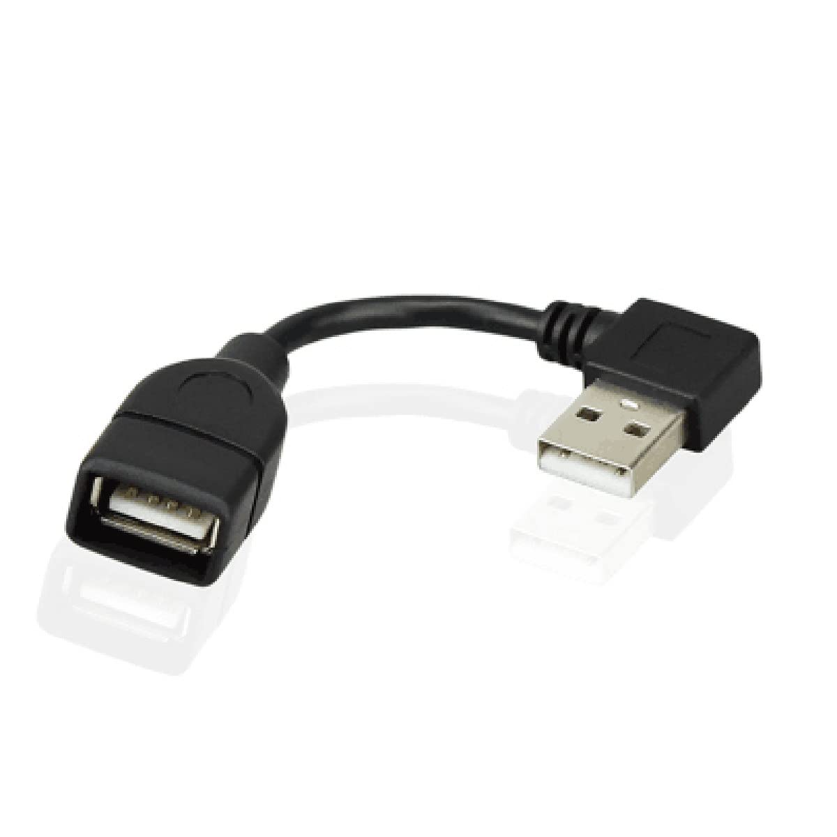 CY USB 2.0 A Type Male Right Angled to USB 2.0 Female Extension Cable 90 Degree Connector 10cm