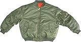 Sage Green MA-1 Military Flight Jacket, Air Force Bomber Pilot Jacket