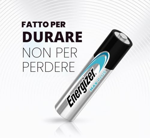 Max Plus - Pile AAA (Confezione da 10) Batterie Alcaline 1,5V - potenza che dura 130% di extra durata - 100% imballaggio riciclabile privo di plastica - 12 anni di conservazione