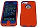 Iphone5/5s Defender Body Armor Case Comparable to Otterbox Defender Series (orange/blue)