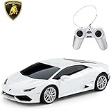 RASTAR Lamborghini HURACÃN LP610-4 RC Car Radio Remote Control, 1/24 Scale (White)