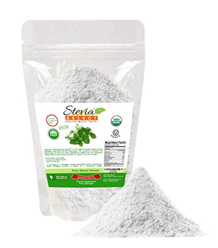 Organic Stevia powder-Pure Stevia Extract-Stevia Select 4 oz. Bulk Stevia-Perfect Sugar Substitute Extracted From Sweet Leaf of Stevia-Great Taste Guaranteed