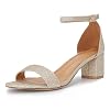 SHOWHOW-Womens-Block-Low-Heel-Ankle-Strap-Heeled-Sandals-Shoes-Chunky-Dress-Office-Heels-Gold-Glitter-9-M-US
