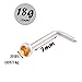 bodyjewellery L Shaped Nose Ring 18g Surgical Stainless Steel Nostril Piercing Studs Crystal Mixed Aurora borealis Rose Sapphire Peridot
