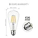 LVWIT ST21 LED Filament Bulb 7W(60 Watt Equivalent) Dimmable 2700K Warm White Vintage Edison Light Bulb E26 Medium Base (6-Pack)