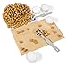 Yoption 300 Piece Octagon Seal Wax Beads with 4 Candles and 2 Melting Spoons for Wax Seal Stamp (Gold)
