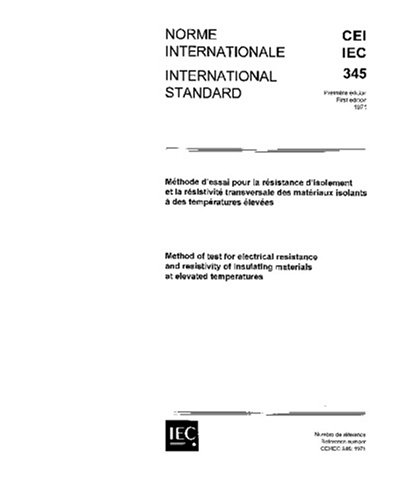 IEC 60343 Ed. 2.0 b:1991, Recommended test methods for determining the relative resistance of insulating materials to breakdown by surface discharges