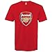Arsenal Football Club Official Soccer Gift Mens Crest T-Shirt Red XL