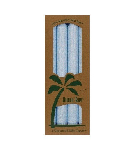Aloha Bay Palm Tapers Unscented Light Blue Candles 4 Pack(s)