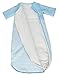 LETTAS Unisex Baby Cotton Removable Long Sleeve Zip up Sleeping Bag Thicken Autumn Winter Blue (6-12 Months,S)