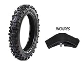 Protrax Rear Tiretough Gear Offroad Motocross 80/100-12 Tire & Tube 3.00-3.50 X 12" Combo Kit - Soft/Intermediate Terrain