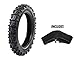 Protrax PT1058 Rear Tire For Tough Roads - Off-Road Motocross/Dirt Bike - Tire & Tube 3.60-4.10 X 14