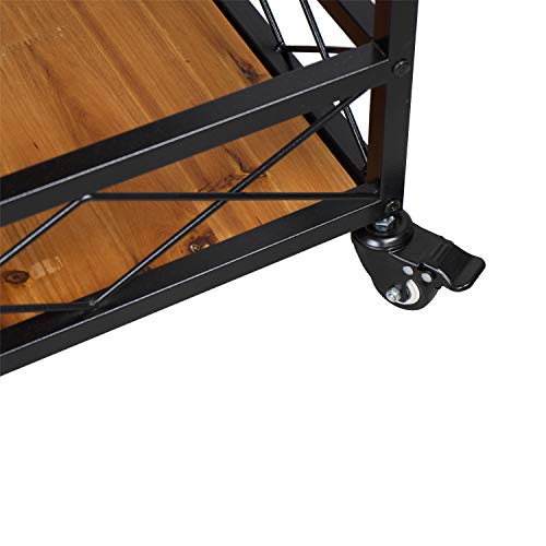 Elevens 3 Tier Rolling Utility Storage CartKitchen Serving Bar Cart