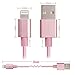 JOOMFEEN 10FT 8pin Cable Nylon Braided Charging Cable Extra Long USB Sync Cord for iphone se, 7, 7 plus,6s, 6s plus, 6plus, 6,5s 5c 5,iPad Mini, Air,Pro,iPod. (Rose Gold)