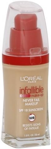 L'Oreal Paris Infallible Advanced Never Fail Makeup, Natural Beige (2-Pack)