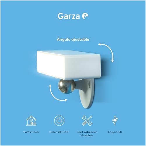 - Pacchetto 1+1 Lampada da Parete LED Portatile VEGA 2W 240lm, Luce Regolabile 4000K, Batteria 3000mAh fino a 30 giorni, USB-C, Installazione senza cavi, Design Bianco