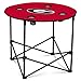 Logo Brands NCAA Georgia Bulldogs Round Tailgating Table – Portable with Foldable Legs, 4 Cup Holders, Powder-Coated Steel, and 27.6