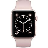 Apple Watch Series 1 42mm Smartwatch MQ112LL/A Rose Gold Aluminum Case, Pink Sand Sport Band (Renewed)
