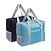 Foldable Travel Duffel Bag 20'' Lightweight Waterproof Travel Luggage Bag(Pack of 2)(Black+Blue)