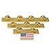 Rectangle American Flag Pins 10 Pack- Gold Amercian Flag Lapel Pins Bulk -The Stars and Stripes Lapel Pin for Memorial Day, Flag Day, Independence Day, Veterans Day