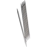 ChiaoGoo Double Point 6-inch (15cm) Stainless Steel Knitting Needle; Size US 7 (4.5mm) 6006-7