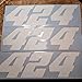 Racing Numbers Vinyl Decal Sticker 0502 - Plate Numbers Style 5