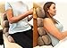The Wedgie Pillow - Adjustable Sectional Back Pillow with Lumbar Tubes for Superior Comfort, Head & Neck Cushion - Great for Long Trips with The Kids and Ideal for Office Use (Giant)