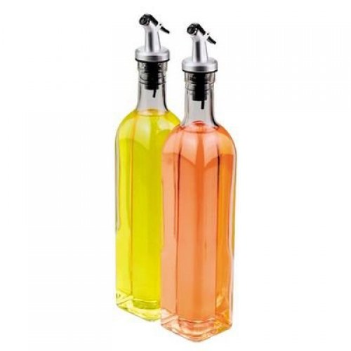 Ellora Farms | Venus Chef Pourer | BPA Free | Specially Designed for Oil, Vinegar, Wine or Salad Dressings | Dispenser Bottles Top Black | Fits 16 oz bottles | Pack of 4