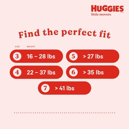 Huggies Size 7 Diapers, Little Movers Baby Diapers, Size 7 (41+ lbs), 80 Count Pricepulse