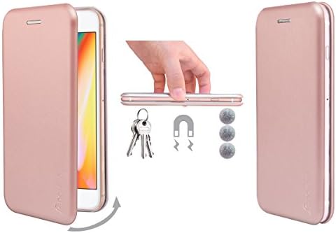iPhone 8 Plus Case - iPhone 7 Plus Case - Premium PU Leather iPhone 7/8+ Wallet Kickstand Case [Magnetic Closure] [Card Slot] Flip Slim Design Stand Folio Protective Cover Case for iPhone 8+/7+