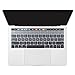Dongke Ultra Thin Gradient Color Silicone Keyboard Protector Cover Skin for New Version MacBook Pro 13 (A1706) & MacBook Pro 15 (A1707) with Muti-Touch Bar (2017 & 2016 Release) (Gradient Grey)