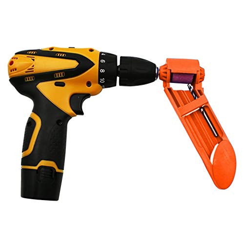 Weite 2 Set of Portable Corundum Grinding Wheel Wear-resistant Hand Diamond Drill Bit Sharpener Tools for Sharp Edge, Includes Mini Wrenches (Orange) - Thumbnail 3