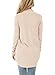 Astylish Women's Soft Knit Sweater Outwear Open Front Kimono Cardigans, Beige, Small, 4-6