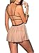 ALLureLove pijamas de lencería femenina de OPEN CUP Encaje Babydoll, Beige