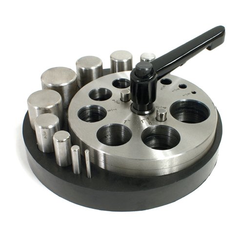 Disc Cutter - Circle - 10 Punches - Rubber Base - for Jewelry Making - SFC Tools 28-590